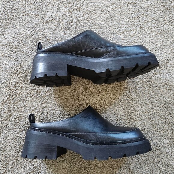 By Far Reyna black leather shoes/loafers/mules Sz 36/Us Sz 6 - Picture 6 of 14